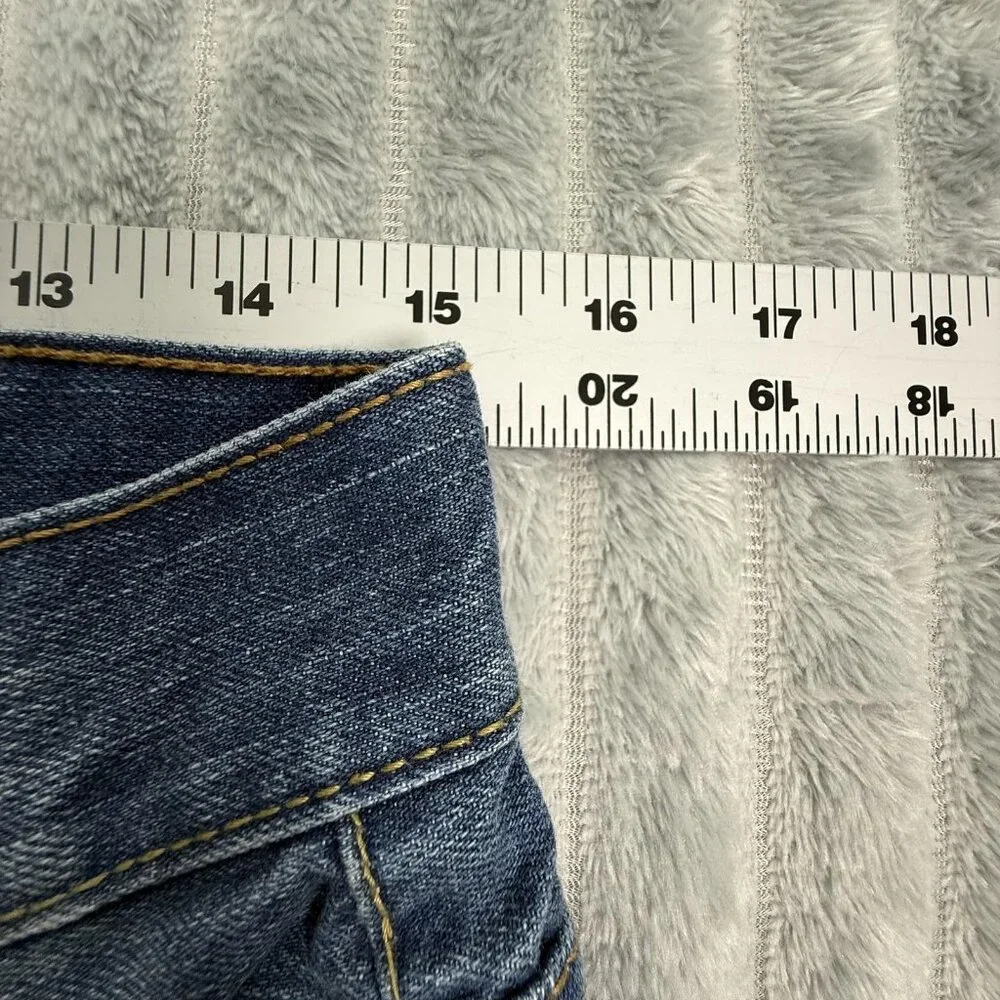 Aeropostale Essex Straight Leg Jeans Mens 30 Blue Distressed Ripped Grunge Denim